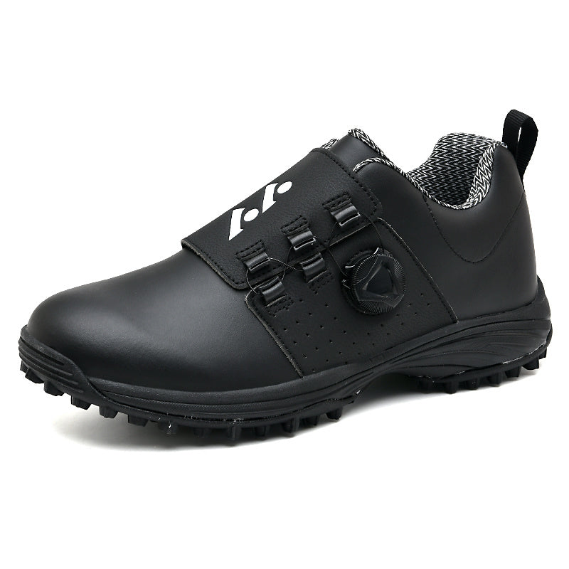 Men Professional Golf Shoes Waterproof Spikes Golf Sneakers Black White Mens Golf Trainers Big Size Golf Shoes for Men