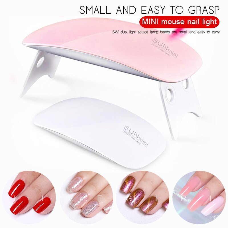 Manicure Set Transparent Architect Nude White Pink Manicure Trial All-in-one Set with Mini Manicure Lamp Gel Extension Nail Kit