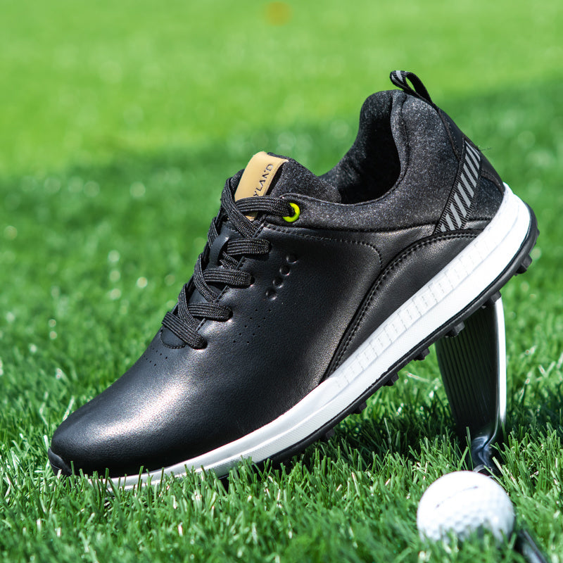 New Men's Leather Professional Golf Shoes Men's Outdoor Golf Training Shoes Mens Golf Shoes