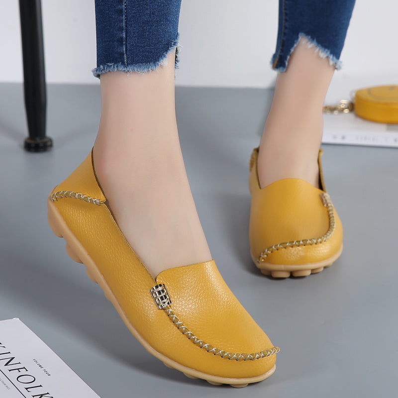 Women Loafers Sheos Ballet Flats Ladies Shoes Genuine Leather Female Spring Moccasins Casual Ballerina Shoes Women Sneakers