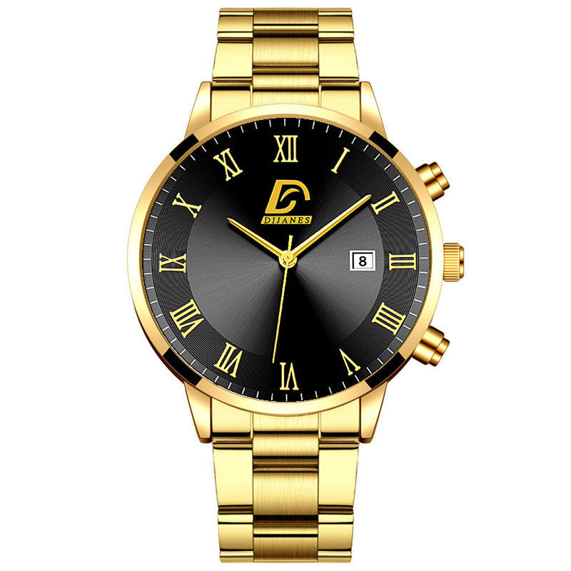 2023 Fashion Mens Gold Stainless Steel Watches Luxury Minimalist Quartz Wrist Watch Men Business Casual Watch relogio masculino