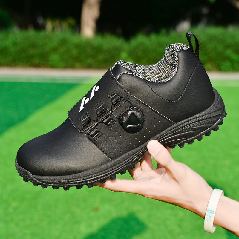 Men Professional Golf Shoes Waterproof Spikes Golf Sneakers Black White Mens Golf Trainers Big Size Golf Shoes for Men