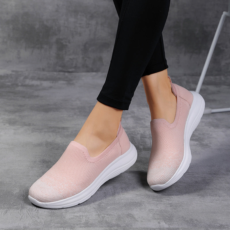 Summer Women Mesh Sneakers Breathable Casual Shoes Women Slip On Loafers Lightweight Womens Flats Vulcanized Shoes Zapatos Mujer