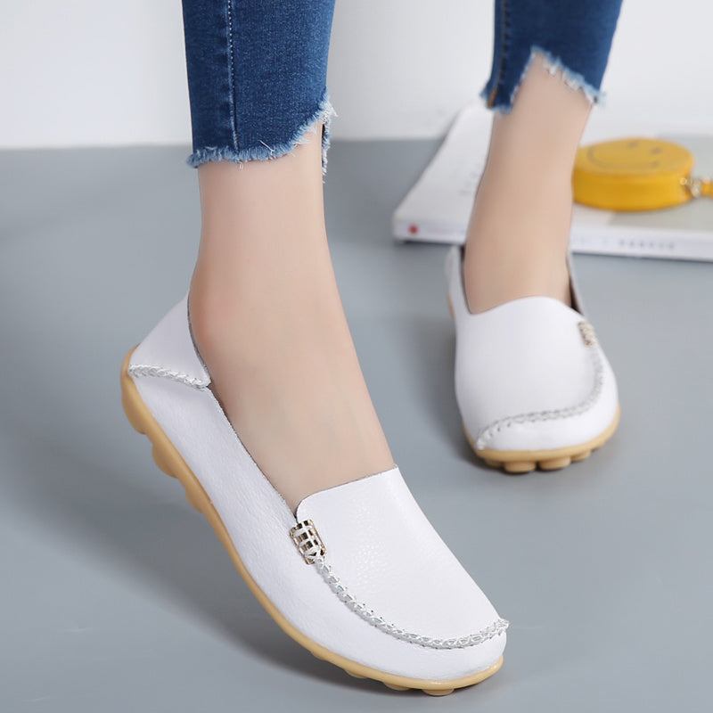 Women Loafers Sheos Ballet Flats Ladies Shoes Genuine Leather Female Spring Moccasins Casual Ballerina Shoes Women Sneakers