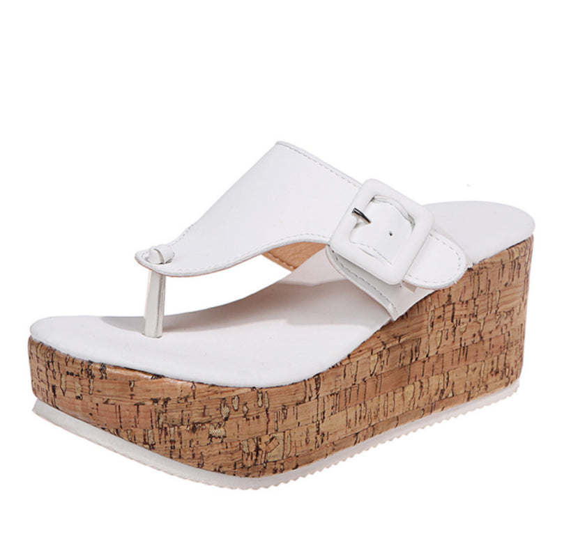 Women Summer Flip Flops Shoes Female Wedge Platform Sandal