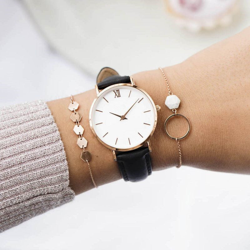 Women Watch Fashion Simple Girl Ladies Relojes Casual Leather Ladies Watch Female Clock Zegarek Damski Reloj Mujer Montre Femme