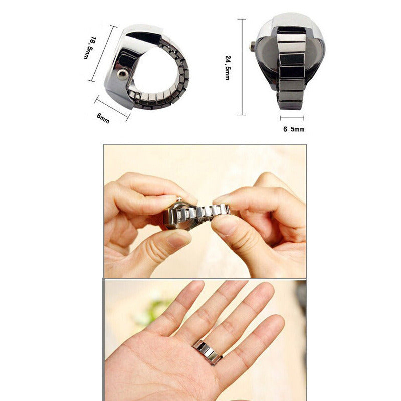 Men's and Women's Vintage Rings Quartz Watch Rings