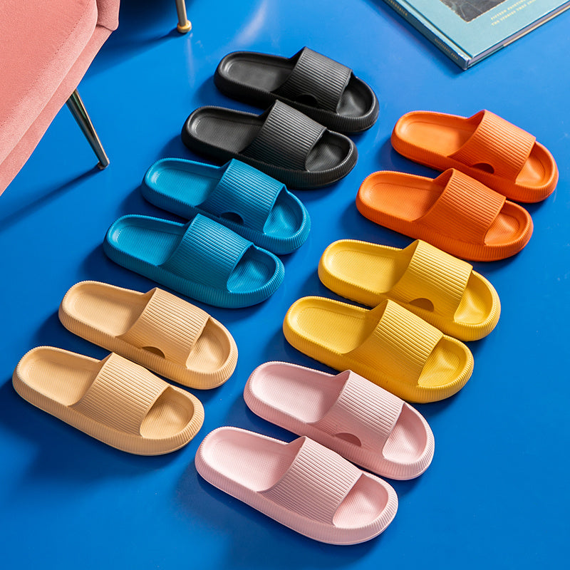 Women Men Thick Platform Slipper Eva Soft Sole Slide Summer Beach Sandals Leisure Ladies Indoor Bathroom Anti-slip Shoes Outdoor