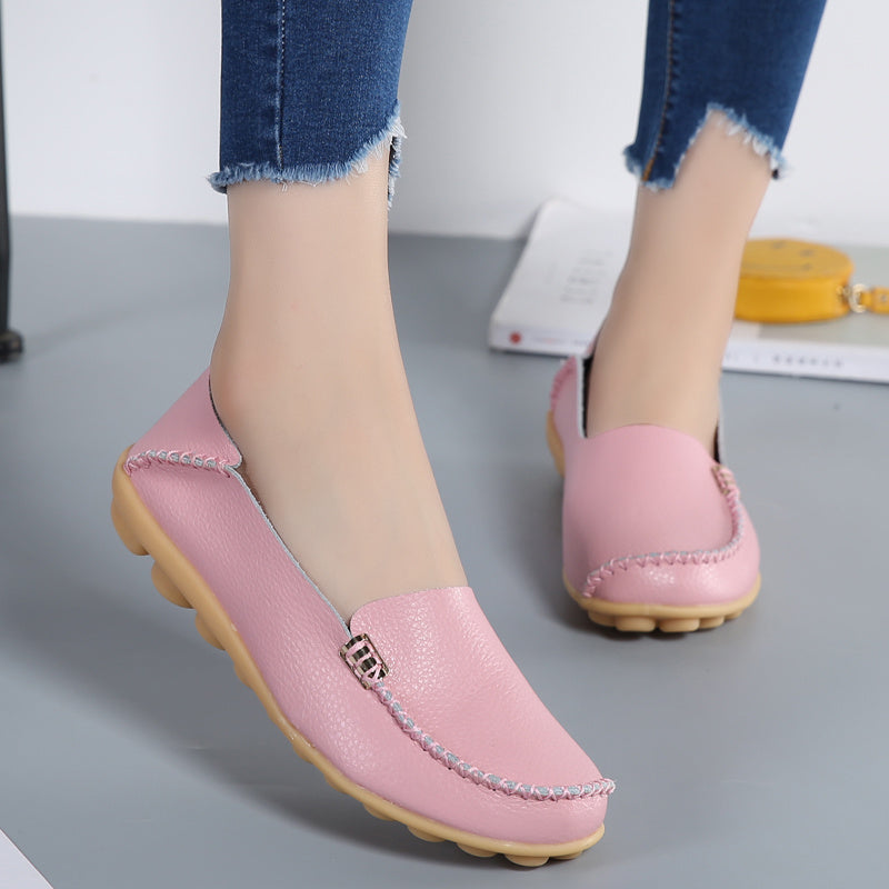 Women Loafers Sheos Ballet Flats Ladies Shoes Genuine Leather Female Spring Moccasins Casual Ballerina Shoes Women Sneakers