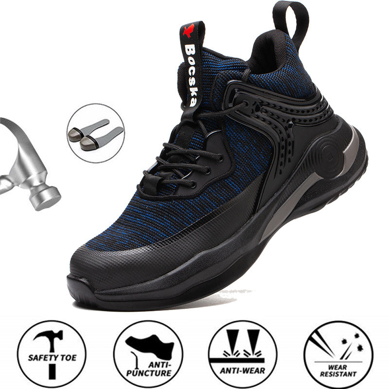 2020 Mens Work Shoes New Indestructible Steel Toe Cap Male Safety Shoes Outdoor Autumn Construction Sneakers for Mens