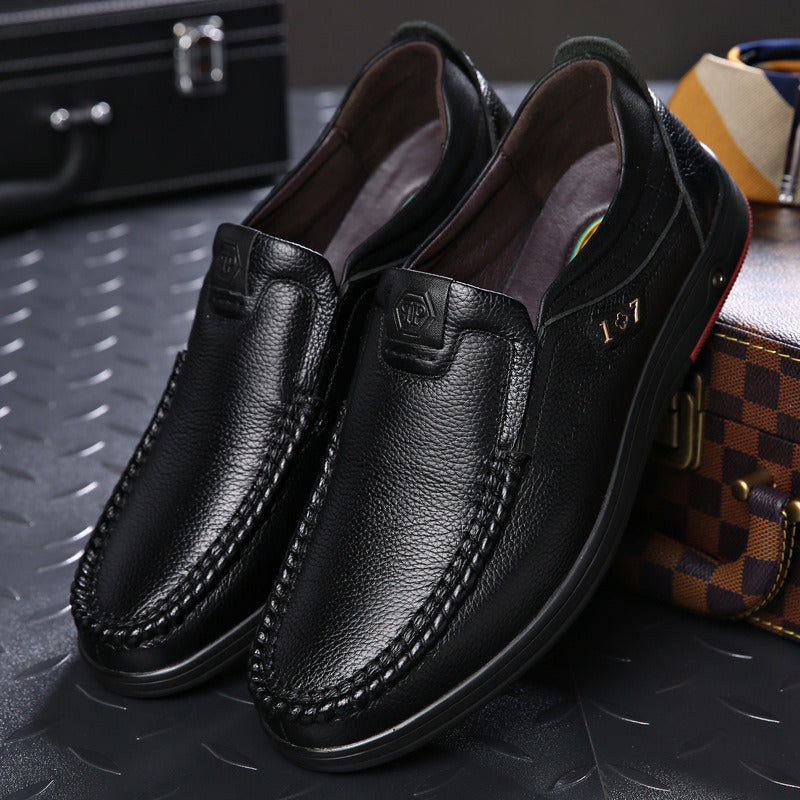 Soft leather men's shoes Men's business formal leather shoes; Men's dress shoes; men's slip on casual shoes