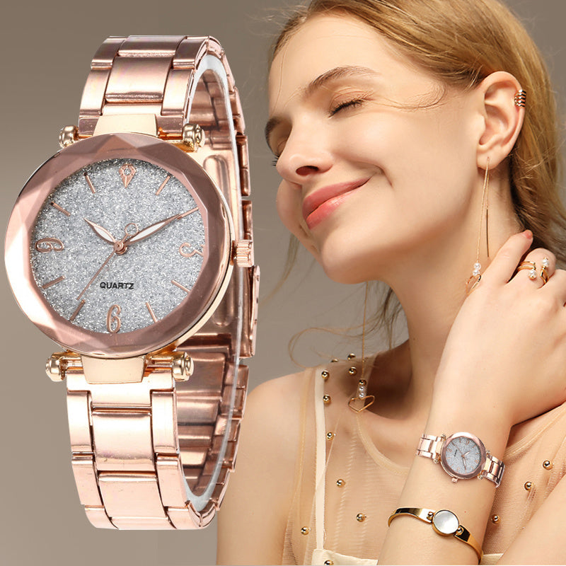 New Women Watch Quartz Classic Fashion Ladies Watch Womens Crystal Reloj Mujer Metal Wristwatch relogio feminino saati