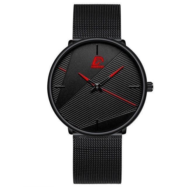 Watches Mens 2023 Minimalist Men's Fashion Ultra-thin Watch Simple Men Business Quartz Wristwatch