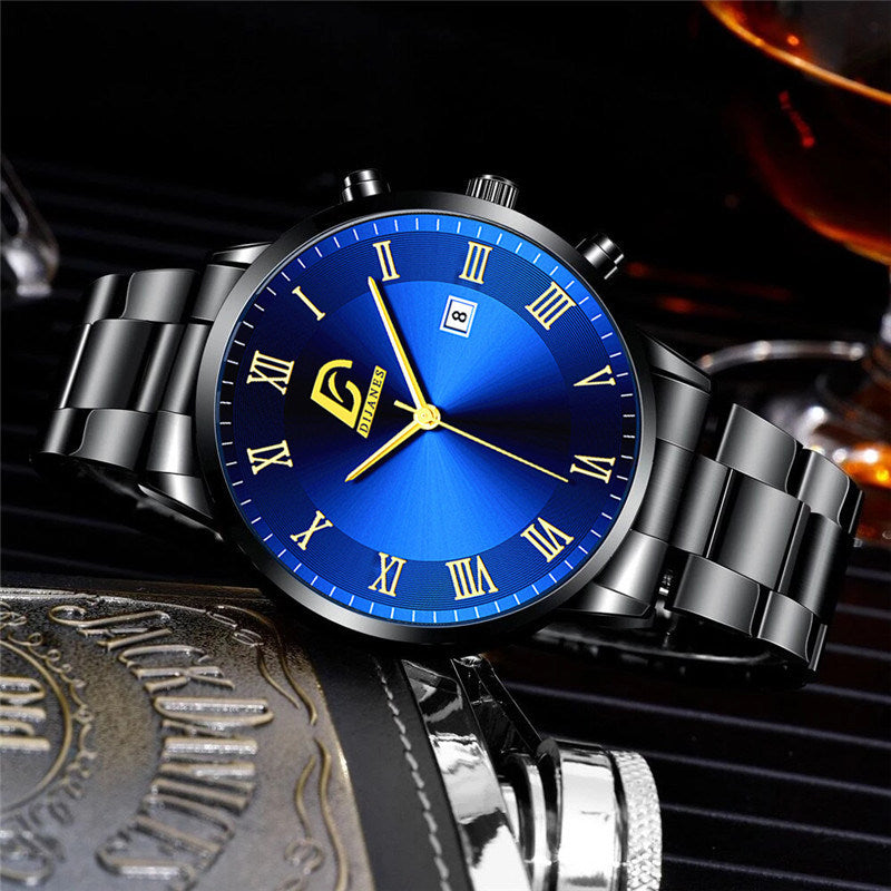 2023 Fashion Mens Gold Stainless Steel Watches Luxury Minimalist Quartz Wrist Watch Men Business Casual Watch relogio masculino