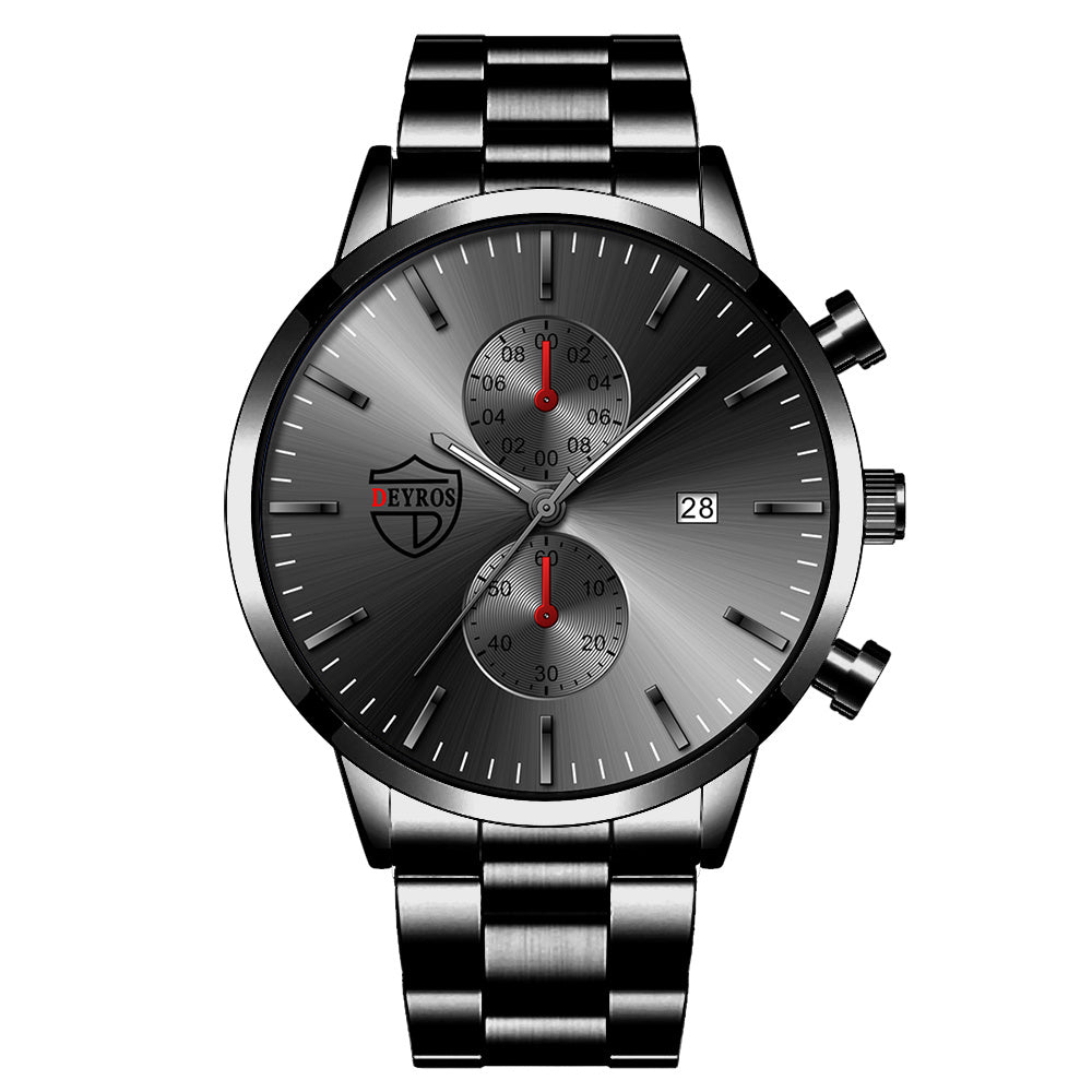 Fashion Mens Luxury Watches for Men Stainless Steel Quartz Wristwatch Man Casual Leather Watch Luminous Clock relogio masculino