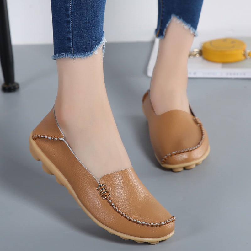 Women Loafers Sheos Ballet Flats Ladies Shoes Genuine Leather Female Spring Moccasins Casual Ballerina Shoes Women Sneakers