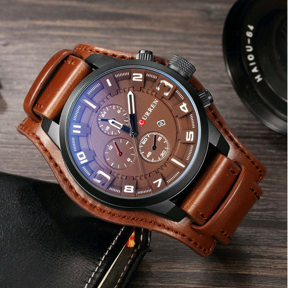 CURREN Top Brand Luxury Business Mens Quartz Watch Male Clock Wrist Watches Date Waterproof Wristwatch Hodinky Relogio Masculino