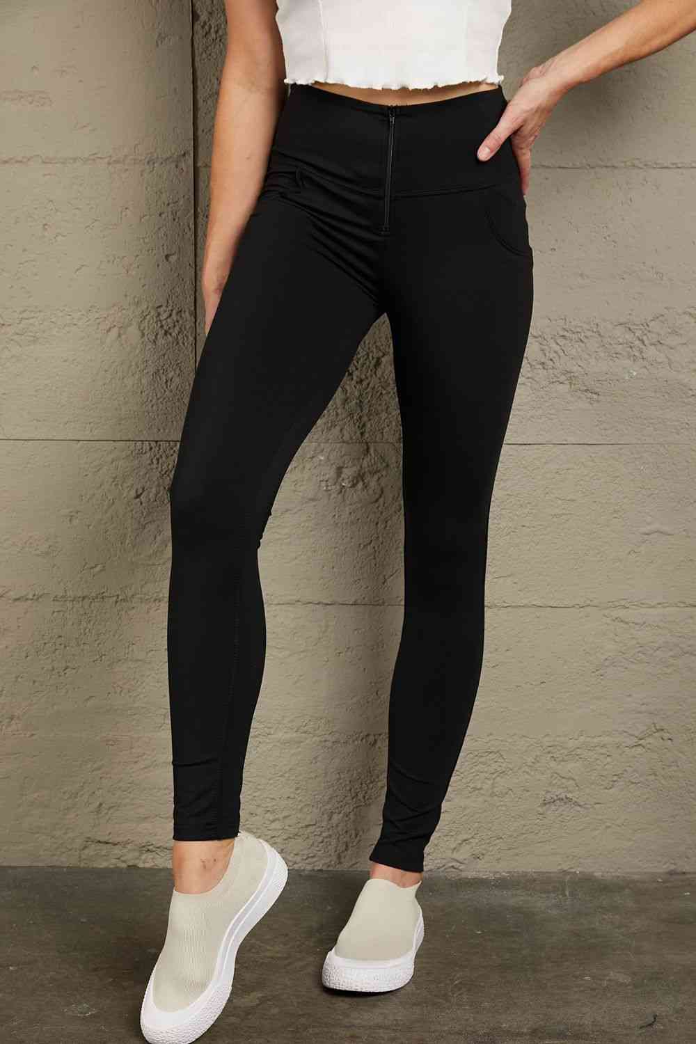 Baeful Zip Detail Skinny Long Jeans