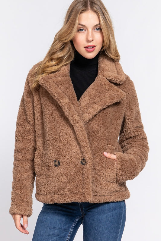 Faux Fur Sherpa Jacket